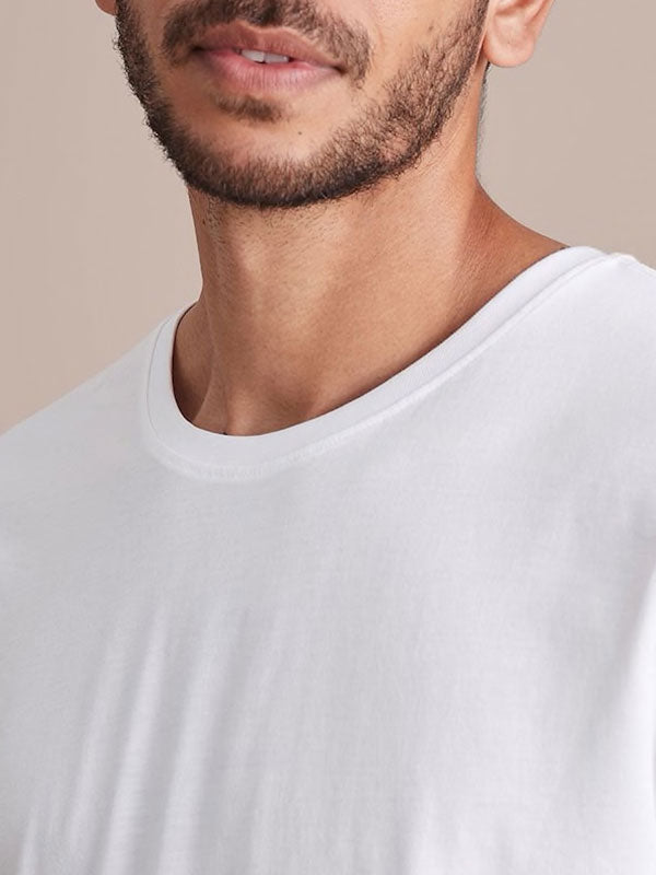 White Basic T-Shirt for Him